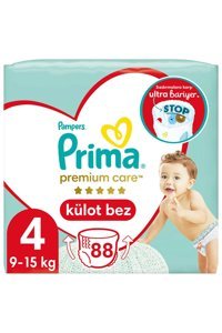 Prima Premium Care 4 Numara Külot Bebek Bezi 88 Adet