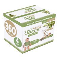 Baby Turco Doğadan 4 Numara Organik Külot Bebek Bezi 360 Adet