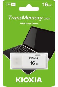 Kioxia TransMemory U202 LU202W016GG4 USB 2.0 Type A 16 GB Flash Bellek Beyaz