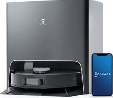 Ecovacs Deebot X1 Turbo Haritalı 5000 Pa Siyah Robot Süpürge + Mop