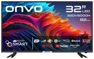 Onvo 32OV6000H 32 İnç Hd Ready 80 Ekran Flat Uydu Alıcılı Smart LED Android Televizyon