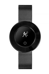 Roder Fashion X6 Metal Kordon Daire Unisex Akıllı Saat Siyah