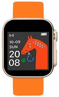 Torima D20U Silikon Kordon Kare Unisex Akıllı Saat Turuncu