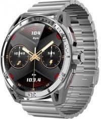 Byrist JS30 Max Metal Kordon Daire Unisex Akıllı Saat Gri