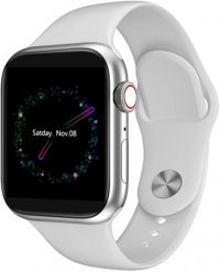Quark QSM-109 Silikon Kordon Kare Unisex Akıllı Saat Beyaz