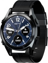 Soultech Soulwatch Platinum (SW001S) Su Geçirmez Silikon Kordon Daire Tansiyon Ölçen Unisex Akıllı Saat Siyah