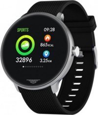 Ferro FSW1102P Silikon Kordon Daire Unisex Akıllı Saat Siyah
