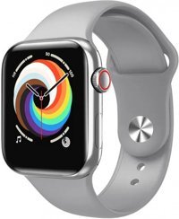 Winex T500 Su Geçirmez Silikon Kordon Kare Tansiyon Ölçen Unisex Akıllı Saat Gri