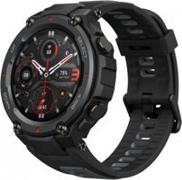 Amazfit T-Rex Pro RTOS Su Geçirmez 47.7 mm Silikon Kordon Daire Unisex Akıllı Saat Siyah