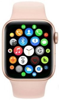 Technomen T500 Plus Silikon Kordon Kare Tansiyon Ölçen Unisex Akıllı Saat Pembe