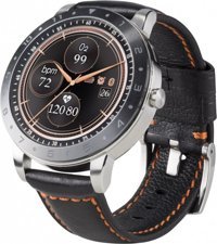 Asus VivoWatch 5 (HC-B05) Su Geçirmez 53.5 mm Deri Silikon Kordon Daire Unisex Akıllı Saat Siyah