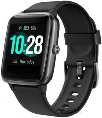 Ixtech XEE-05 Silikon Kordon Kare Unisex Akıllı Saat Siyah