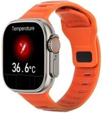 Torima DT8 Ultra Su Geçirmez Silikon Kordon Kare Unisex Akıllı Saat Turuncu