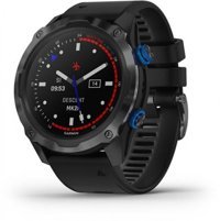 Garmin Descent Mk2i (010-02132-01) Su Geçirmez 52 mm Silikon Kordon Daire Unisex Akıllı Saat Siyah