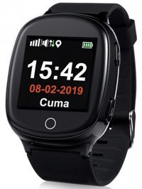 Tsmart Twatch S03 Kordon Kare Unisex Sim Kartlı Akıllı Saat Siyah