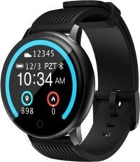 Lenovo HW10H Su Geçirmez Silikon Kordon Daire Unisex Akıllı Saat Siyah