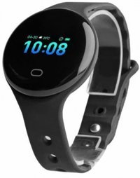 MF Product Wear 0261 Silikon Kordon Daire Unisex Akıllı Saat Siyah