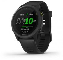 Garmin Forerunner 745 Su Geçirmez 43.8 mm Silikon Kordon Daire Unisex Akıllı Saat Siyah