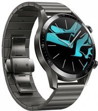 Huawei Watch GT 2 Elite Huawei LiteOS Su Geçirmez 45.9 mm Metal Kordon Daire Unisex Akıllı Saat Titanyum