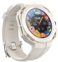 Torima GS3 Su Geçirmez 47.4 mm Silikon Kordon Daire Unisex Akıllı Saat Beyaz