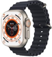 Torima T800 Ultra Silikon Kordon Kare Tansiyon Ölçen Unisex Akıllı Saat Siyah