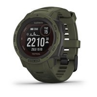 Garmin Instinct Solar Tactical Su Geçirmez 45 mm Silikon Kordon Daire Unisex Akıllı Saat Haki