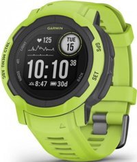 Garmin Instinct 2 Su Geçirmez 45 mm Silikon Kordon Daire Unisex Akıllı Saat Yeşil