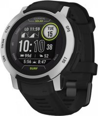 Garmin Instinct 2 Solar Surf (010-02627-05) Su Geçirmez 45 mm Silikon Kordon Daire Unisex Akıllı Saat Siyah