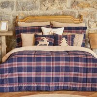 Karaca Home Pamuk Kışlık 160 x 220 cm Çizgili Tek Kişilik Nevresim Takımı Lacivert
