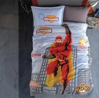 Nevresim Dünyası Ranforce Dört Mevsim 160 x 220 cm Çizgi Film Tek Kişilik Nevresim Takımı Kahverengi