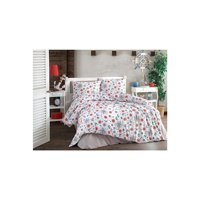 Ateşler Manifatura Weekend Pamuk Dört Mevsim 160 x 220 cm Çiçekli Tek Kişilik Nevresim Takımı Beyaz