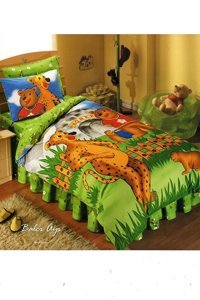 Makiteks Pamuk Dört Mevsim 160 x 220 cm 3D Tek Kişilik Nevresim Takımı Çok Renkli