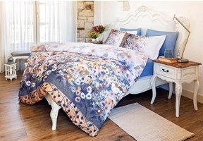 Nevresim Dünyası Ranforce Kışlık 160 x 220 cm Çiçekli Tek Kişilik Nevresim Takımı Sarı