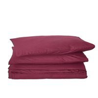 Komfort Home Pamuk Saten Dört Mevsim 160 x 220 cm Düz Tek Kişilik Nevresim Takımı Bordo