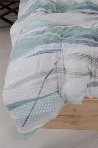 Noblanc Pamuk Dört Mevsim 150 x 200 cm Desenli Tek Kişilik Nevresim Takımı Çok Renkli