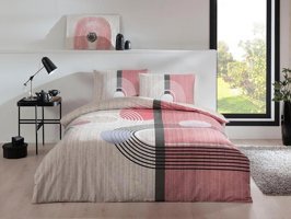 Nevresim Dünyası Ranforce Dört Mevsim 160 x 220 cm Lastikli Genç Tek Kişilik Nevresim Takımı Pembe