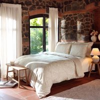 Karaca Home Pamuk Dört Mevsim 160 x 220 cm Desenli Tek Kişilik Nevresim Takımı Bej