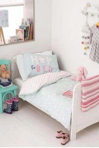 Mothercare Pamuk Dört Mevsim 100 x 150 cm Tavşan Tek Kişilik Nevresim Takımı Turkuaz