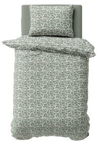 Makiteks Pamuk Dört Mevsim 160 x 220 cm Doğa Tek Kişilik Nevresim Takımı Yeşil