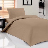 Çeyiz Diyarı Pure Ranforce Dört Mevsim 160 x 200 cm Düz Tek Kişilik Nevresim Takımı Açık Kahverengi
