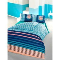 Komfort Home Ranforce Kışlık 160 x 220 cm Futbol Tek Kişilik Nevresim Takımı Çok Renkli