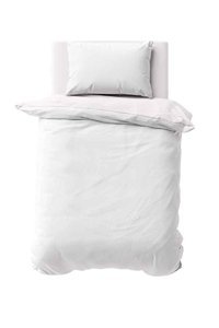Makiteks Pamuk Dört Mevsim 160 x 220 cm Düz Tek Kişilik Nevresim Takımı Beyaz