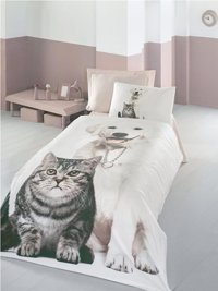 Komfort Home Pamuk Saten Dört Mevsim 160 x 220 cm 3D Tek Kişilik Nevresim Takımı Çok Renkli