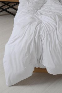 Noblanc Pamuk Dört Mevsim 150 x 200 cm Düz Tek Kişilik Nevresim Takımı Beyaz
