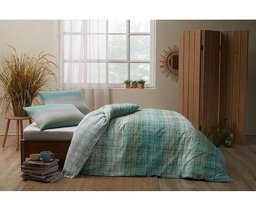 Özdilek Ranforce Kışlık 160 x 220 cm Desenli Tek Kişilik Nevresim Takımı Yeşil