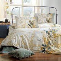 Özdilek Pamuk Polyester Kışlık 160 x 220 cm Yaprak Tek Kişilik Nevresim Takımı Sarı