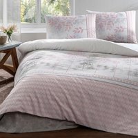 Özdilek Pamuk Polyester Kışlık 160 x 220 cm Yaprak Tek Kişilik Nevresim Takımı Pudra