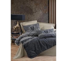 Cotton Box Ranforce Dört Mevsim 160 x 220 cm Masculine Tek Kişilik Nevresim Takımı Bej