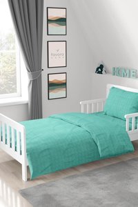 Favora Ranforce Dört Mevsim 160 x 220 cm Modern Tek Kişilik Nevresim Takımı Yeşil