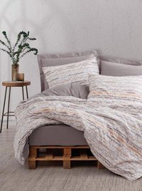 Cotton Box Ranforce Dört Mevsim 160 x 220 cm Batik Tek Kişilik Nevresim Takımı Vizon